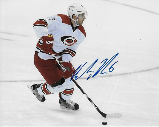 Autographed Carolina Hurricanes Klas Dahlbeck 8x10 Photo Original