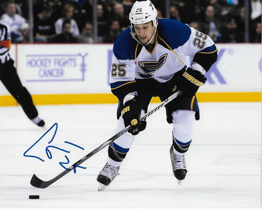 Autographed St Louis Blues Chris Stewart 8x10 Photo Original
