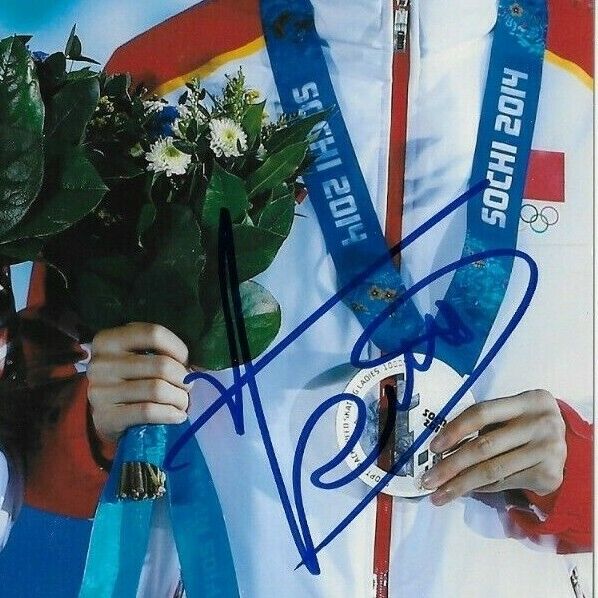 Auto. Park Seung Hi + Shim Suk Hee + Kexin Fan Short Track Speed Skating 8x10