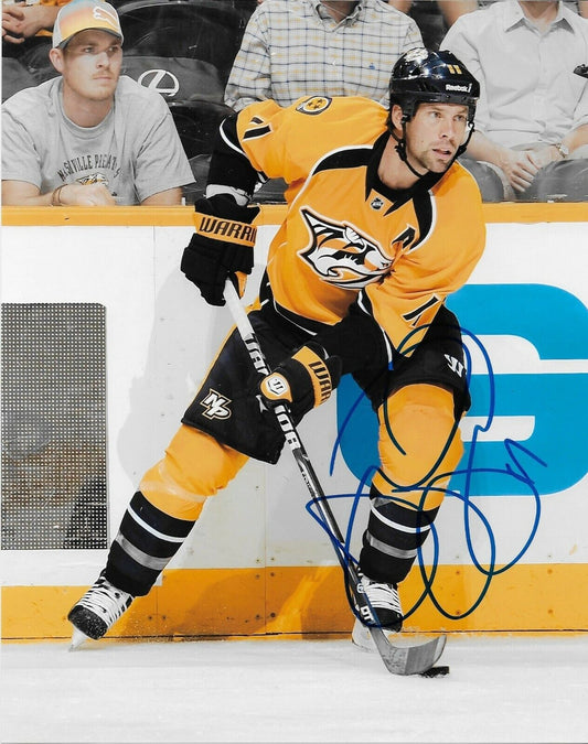 Autographed Nashville Predators David Legwand 8x10 Photo Original