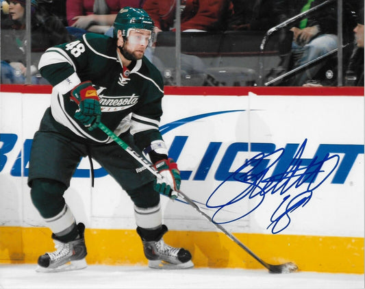 Autographed Minnesota Wild Guillaume Latendresse 8x10 Photo Original