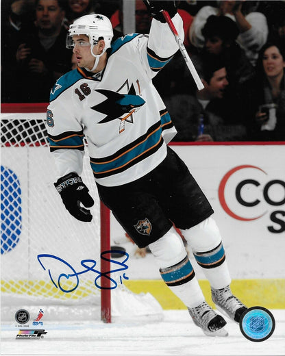 Signed Devin Setoguchi San Jose Sharks Autographed 8x10 Photo #2 Original