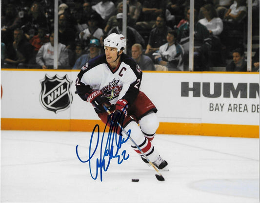 Photo originale autographiée de Luke Richardson des Blue Jackets de Columbus 8x10