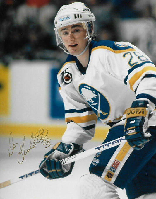 Autographed Buffalo Sabres Donald Audette 8x10 Photo Original