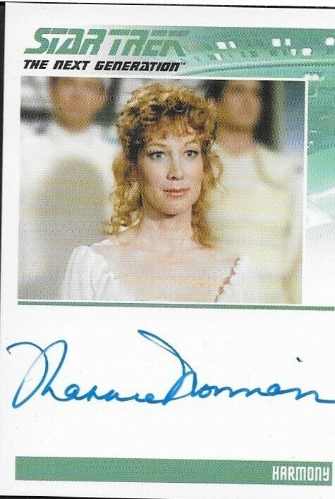 Carte autographiée de Marnie Mosiman dans le rôle d'Harmony de Star Trek la nouvelle génération
