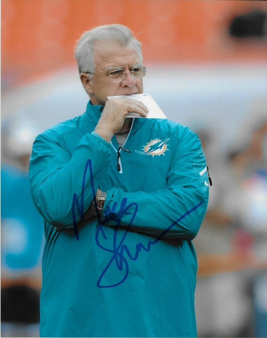 Autographed Miami Dolphins Mike Sherman 8x10 Photo Original