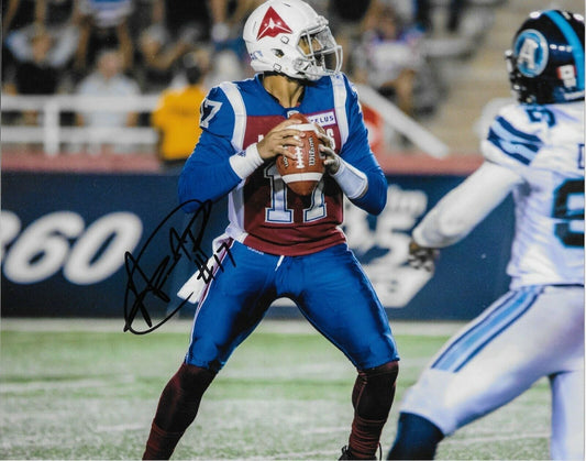 Autographed Montreal Alouettes Antonio Pipkin 8x10 Photo Original