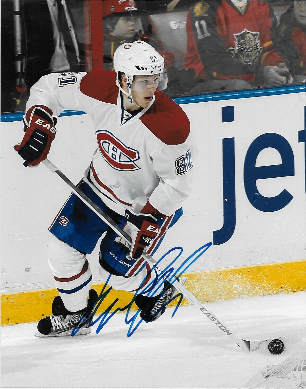 Autographed Montreal Canadiens Lars Eller 8x10 Photo Original