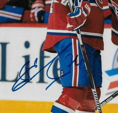 Photo autographiée 8x10 des Canadiens de Montréal Alexei Emelin #2 Original