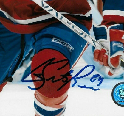 Autographed Montreal Canadiens Guillaume Latendresse 8x10 Photo Original