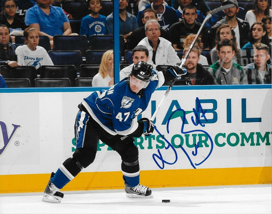 Autographed Tampa Bay Lightning Marc Andre Bergeron 8x10 Photo  Original