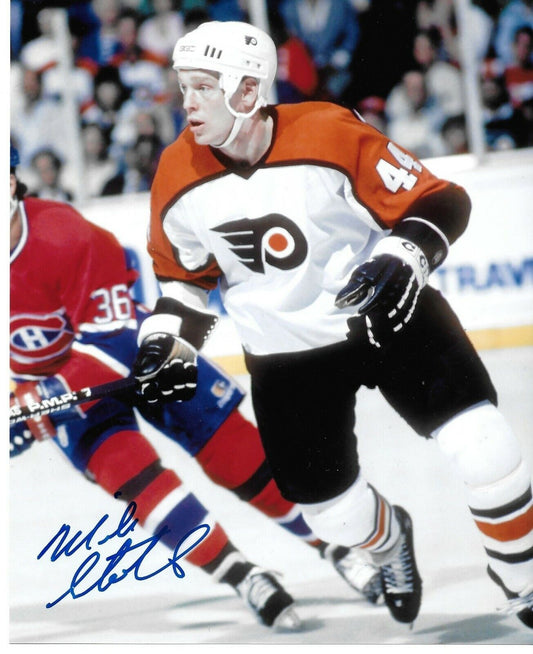 Signed Mike Stothers Philadelphia Flyers Autographed 8x10 Photo #1 Original