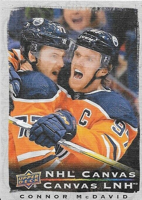 2020-21 UD Tim Horton's NHL Canvas Connor McDavid Insert Card