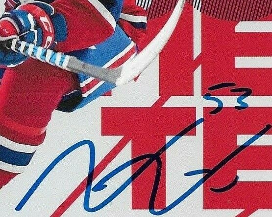 Autographed Victor Mete Montreal Canadiens Postcard 2018-19 Original