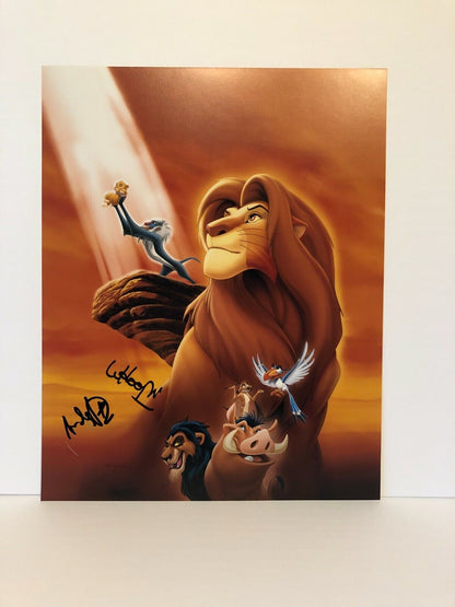 Autographe du Roi Lion signé 11x14 JSA Whoopi Goldberg Andy Dick