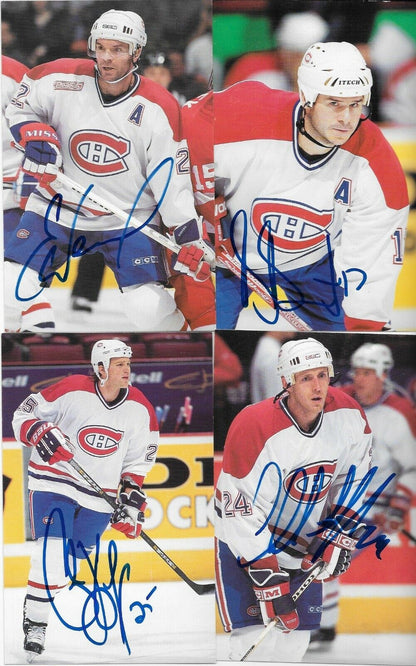 30 Auto. Koivu Garon Linden Montreal Canadiens Postcard Set 2000-01 Original +4