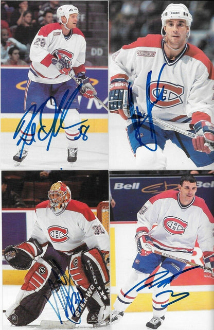 30 Auto. Koivu Garon Linden Montreal Canadiens Postcard Set 2000-01 Original +4