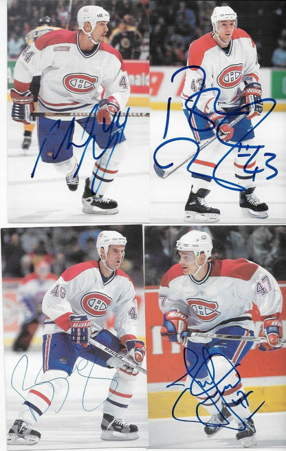 30 Auto. Koivu Garon Linden Montreal Canadiens Postcard Set 2000-01 Original +4