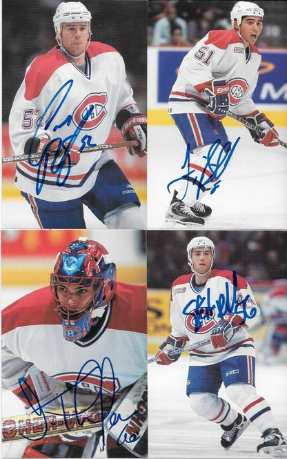 30 Auto. Koivu Garon Linden Montreal Canadiens Postcard Set 2000-01 Original +4