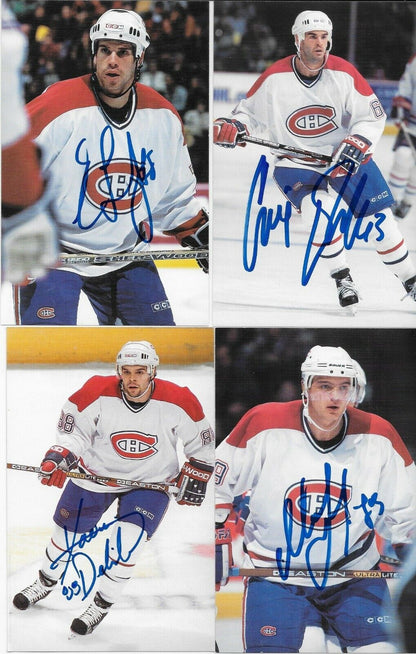 30 Auto. Koivu Garon Linden Montreal Canadiens Postcard Set 2000-01 Original +4