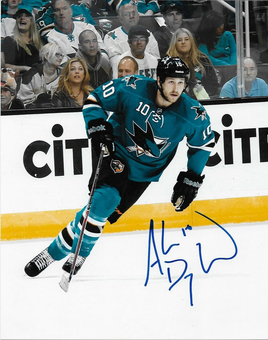 Autographed San Jose Sharks Andrew Desjardins 8x10 Photo Original