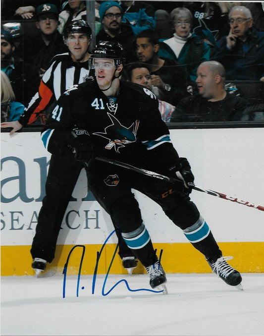 Autographed San Jose Sharks Mirco Mueller 8x10 Photo Original