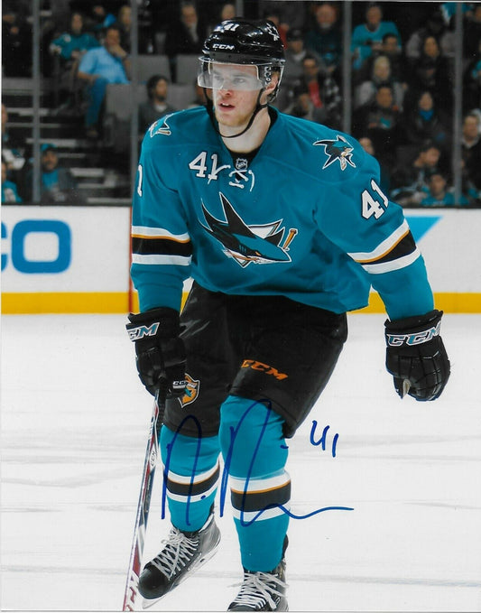 Autographed San Jose Sharks Mirco Mueller 8x10 Photo #2 Original