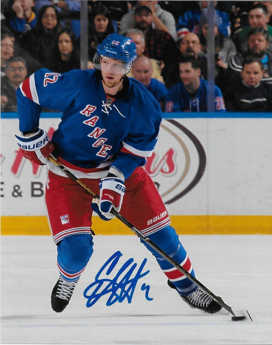 Autographed New York Rangers Eric Staal 8x10 Photo Original