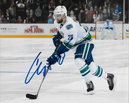 Autographed Vancouver Canucks Chris Higgins 8x10 Photo Original