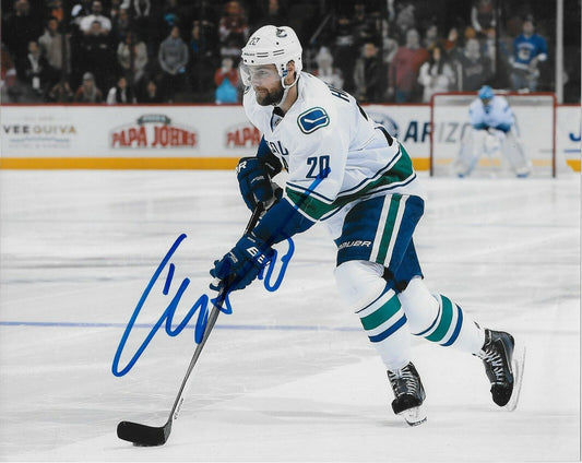 Autographed Vancouver Canucks Chris Higgins 8x10 Photo Original