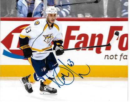 Photo autographiée de Mike Ribeiro des Nashville Predators 8x10 originale