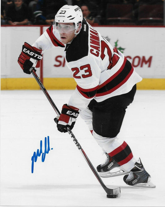 Photo autographiée de Mike Cammalleri des Devils du New Jersey 8x10