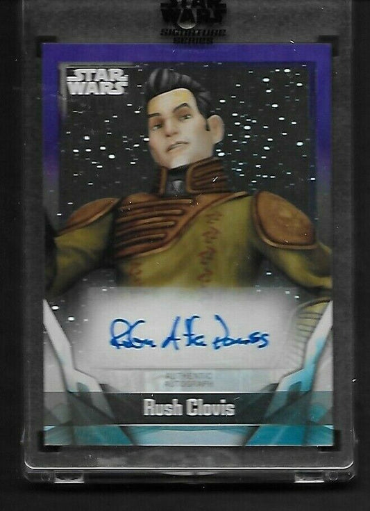Robin Atkin Downes Autograph Topps 2021 Star Wars Signature Series Purple 10/99