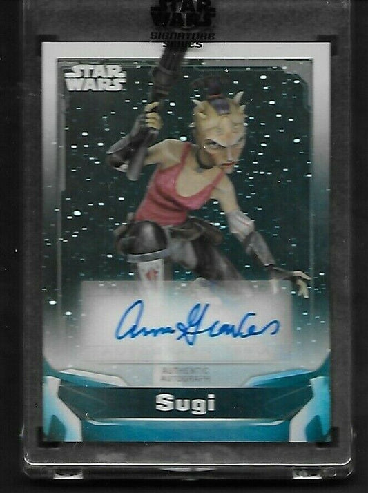 Anna Graves Autograph Topps 2021 Star Wars Signature Series Sugi