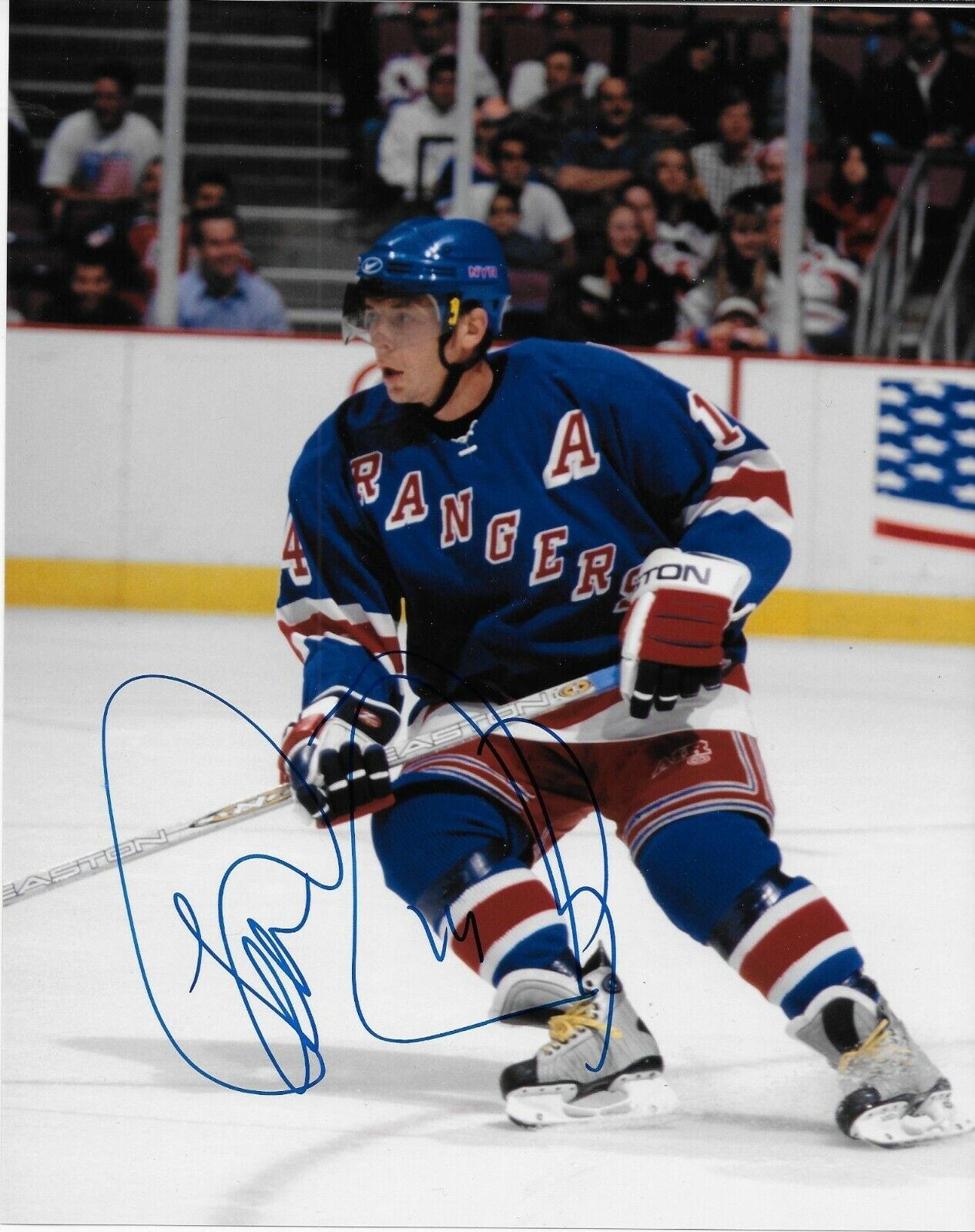 Autographed New York Rangers Theoren Fleury 8x10 Photo Original