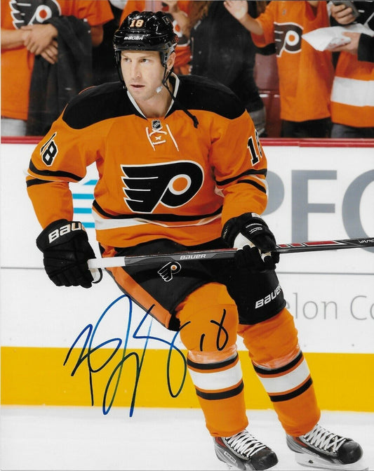 Autographed Philadelphia Flyers RJ Umberger 8x10 Photo Original