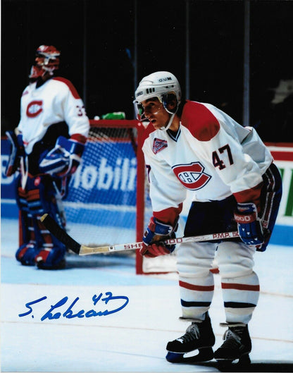 Autographed Montreal Canadiens Stephan Lebeau 8x10 Photo Original