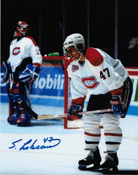 Autographed Montreal Canadiens Stephan Lebeau 8x10 Photo Original