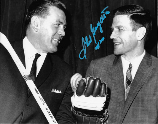 Autographed Montreal Canadiens Phil Goyette 8x10 Photo #2 Original