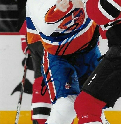 Autographed New York Islanders Eric Boulton 8x10 Photo Original w Krys Barch