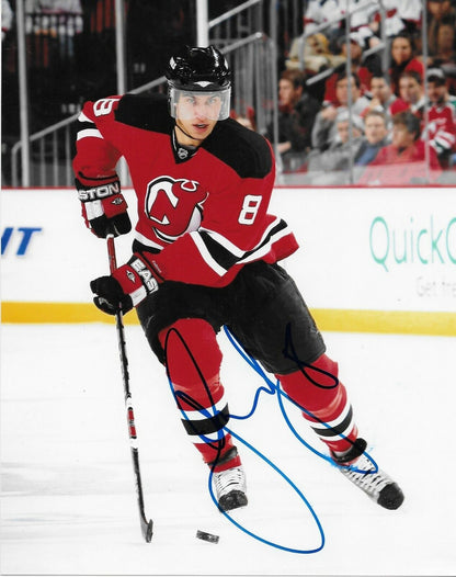 Signed Dainius Zubrus New Jersey Devils Autographed 8x10 Photo #1 Original