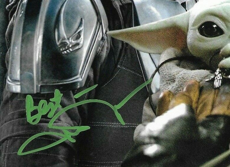 Autographed John Rosengrant signed Star Wars baby Yoda 8x10 photo JSA cert 5