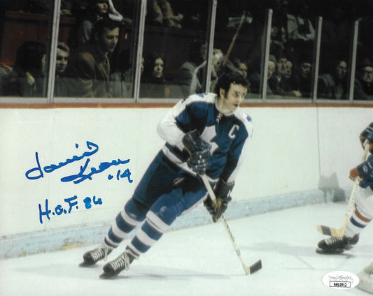 Auto. Toronto Maple Leafs Dave Keon 8x10 Photo 3 w Hall of Fame Inscription JSA