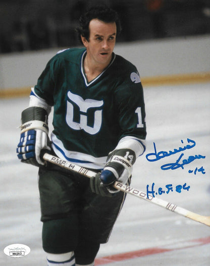 Auto. Hartford Whalers Dave Keon 8x10 Photo #6 w Hall of Fame Inscription JSA