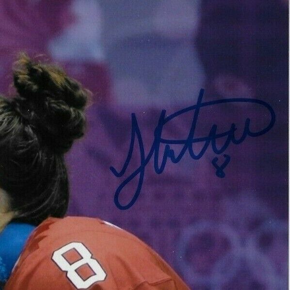 Signed Laura Fortino Rebecca Johnston Team Canada 2014 Olympics Womens 8x10 Ph.