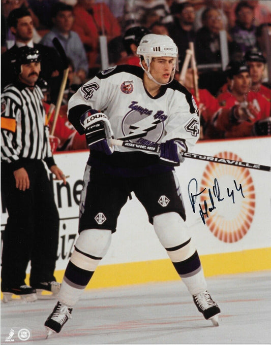 Autographed Tampa Bay Lightning Roman Hamrlik 8x10 Photo Original