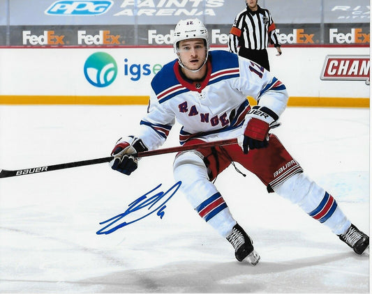 Autographed New York Rangers Julien Gauthier 8x10 Photo Original