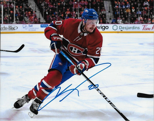 Signed Nicolas Deslauriers Montreal Canadiens Autographed 8x10 Photo #1 Original