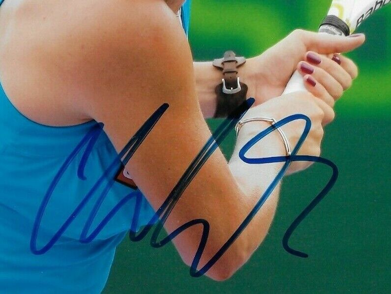 Photo originale autographiée de Caroline Wozniacki Tennis 8x10