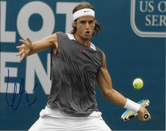 Photo originale autographiée de Feliciano Lopez ATP Tennis 8x10